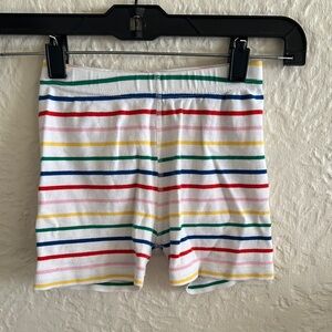 Hanna Andersson Rainbow Colorful Striped Shorts 5 Red Blue Yellow Pink Green 5